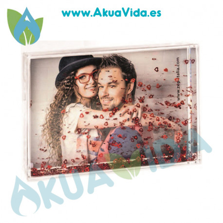 ZEP Marco Bola Corazones Rectangular 10 x 15 cms