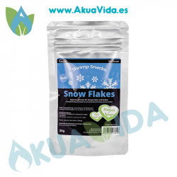 GlasGarten Shrimp Snacks Snow Flakes Acelgas y Espinacas 30 Grs