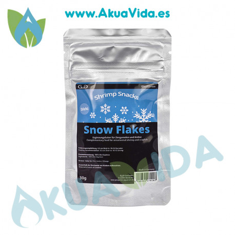 GlasGarten Shrimp Snacks Snow Flakes 30 Grs