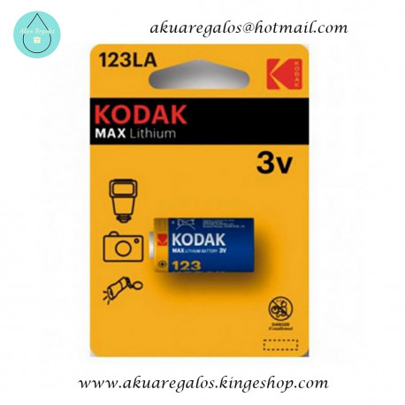 Kodak Bateria CR123 LA Pack 5 unidades 3V DL123A EL123A CR123A