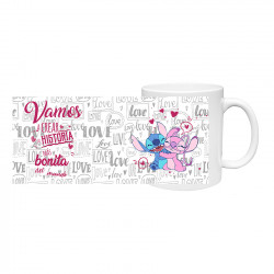 Taza Love - Stich Rosa Sabes que te Amo -