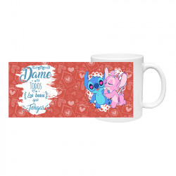 Taza Love - Stich Dame todos los besos que tengas -