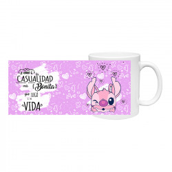 Taza Love - Stich Rosa Eres la casualidad -