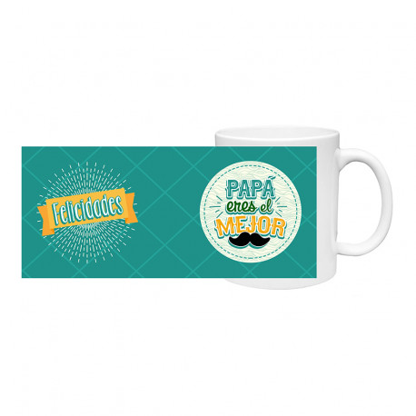 Taza Papa - Feliz dia al mejor Padre -