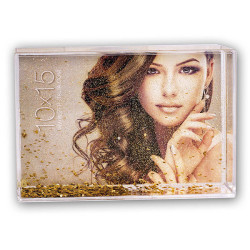 ZEP Marco de fotos con Nieve flotantes RB106 (10x15 cm) + Foto impresa GRATIS