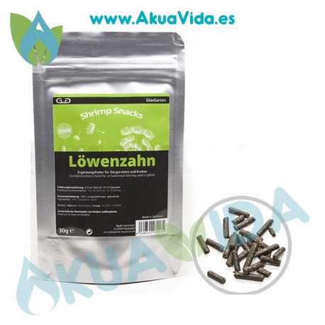 GlasGarten Shrimp Snacks Lowenzahn (Dientes de Leon) 30 gr